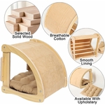 Maison murale pour chat en bois de pin