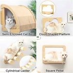 plateforme murale pour chat design scandinave