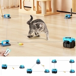 Accessoires modulables pour tapis de course automatique chat – plumes et cloches interchangeables