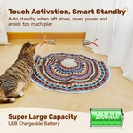Jouet Potaroma 3 en 1 interactif pour chat avec papillon flottant