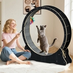 Grande roue pour chat WUDLEP 100 cm noire vue d’ensemble