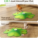 Chat observant le mouvement de la lumière LED FEELNEEDY
