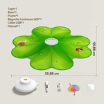 Chat jouant avec jouet interactif FEELNEEDY à LED mobile