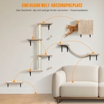 étagère murale féline design minimaliste beige