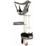 Poteau de grattage en sisal naturel pour chat sur arbre mural KERBL