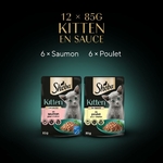 Sélection mixte SHEBA® Kitten 12x85g design doré.
