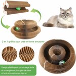 Griffoir pliable Furalia pour chat moyen et petit.