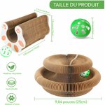 Griffoir luxe chat Twistou Furalia en carton ondulé.