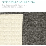 Lot 2 tapis griffoir sisal lin design classique félin.