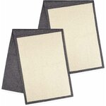 Tapis griffoir luxe sisal chat premium sur canapé design.