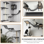 arbre à chat mural luxe gris Zvonema design
