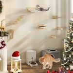 hamac suspendu bois massif luxe chat