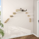 hamac mural design bois pour félin haut de gamme