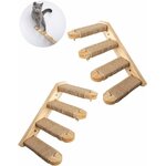 Concevoir-Raffine-Felin-Escalier-Mural-Quatre-Marches-pour-Chat