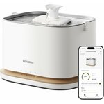 Fontaine eau chaton inox filtration 4 couches eau pure design.