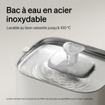 Fontaine design félin sans fil autonomie 1 mois batterie lithium-ion.