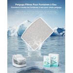 Installation simple filtre premium fontaine chat élégante.