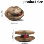 Griffoir chat luxe Twistou pliable en action design premium.