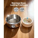 fontaine design raffine felin sans fil pour chat interieur contemporain