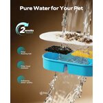 fontaine a eau chat detecteur mouvement inox silencieuse haut de gamme