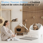 bac a litiere automatique ouvert sur le dessus premium pour grand chat