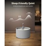 Matériau noble céramique fontaine premium félin hygiène optimale.