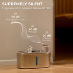 Fontaine à eau haut de gamme chat batterie rechargeable mode capteur luxe.
