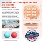 Accessoire premium chat d’intérieur rose piste balles anti-glouton.