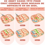 Jouet intelligence chat 2-en-1 premium distributeur friandises labyrinthe raffiné.