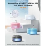 Filtre rechange premium FEELNEEDY pour fontaine chat design raffiné.