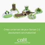 Labyrinthe d’alimentation pour chat Catit Senses multicolore, design raffiné, jouet interactif pour tous les chats.