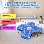 Accessoire chat design raffiné félin avec papillon virevoltant.