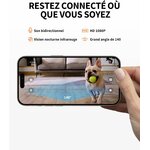 Distributeur chat premium avec audio bidirectionnel et message vocal personnalisé.