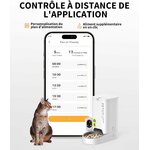Distributeur croquettes chat automatique premium pour plusieurs animaux.