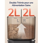 Distributeur WiFi 2.4G/5G chat PalNests capacité 4L design sophistiqué intérieur.