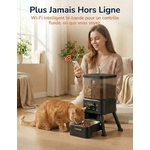 Bol acier inoxydable distributeur PalNests anti-blocage chat haut de gamme.