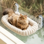 Hamac chat design minimaliste rebord soutien cou tête confort ultime EDAGNY.