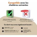 Solution premium pour chat avec détection souris et oiseaux, contrôle connecté.