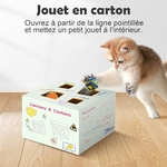 Jouet chaton intérieur design raffiné peau émergente secret mouvant peluche.