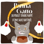 Nourriture humide sans céréales pour chat, accessoire repas premium au style élégant.