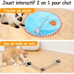 Balle mobile interactive rechargeable USB-C pour chat dintérieur