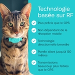 Localisateur chat design raffiné félin à technologie RF.