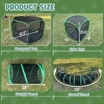 Grand parc fermé pour animaux premium Pawtenda maille transparente indéchirable.