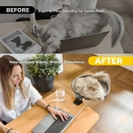 Hamac pour chat de bureau rotation 360° – perchoir compact pour intérieur moderne