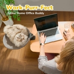 Lit de bureau pour chat CATISM – design raffiné pour hamac rotatif 360°
