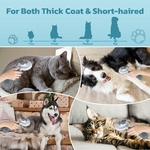 Brosse chat design premium Zivacate grise avec poignée griffe.