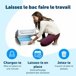 Litière chat premium design moderne pour intérieur soigné.