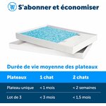 Bac à litière PetSafe ScoopFree design raffiné félin pour chat.