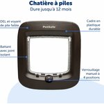 Chatière chat intérieur extérieur, design élégant et technologie intelligente.