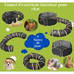 Enclos d’extérieur pliable pour chat, espace de jeu premium.